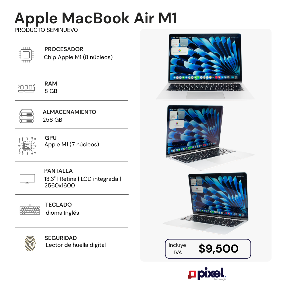 Laptop Apple Macbook Air A2337 M1 8GB