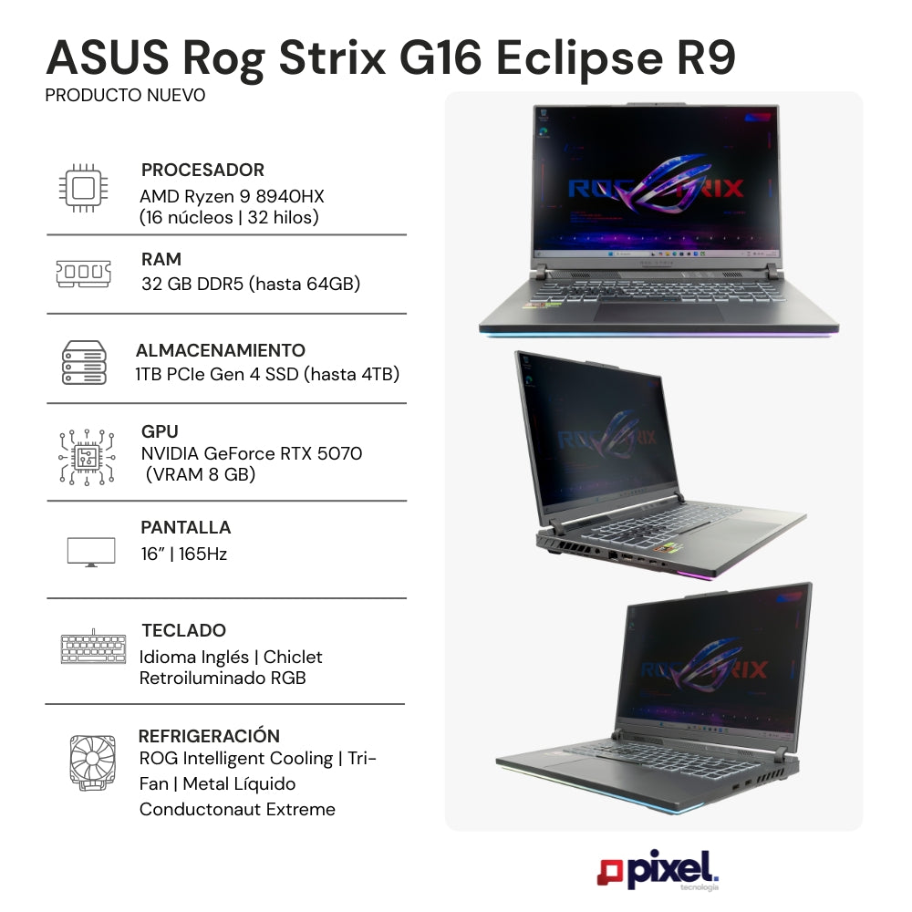 Laptop Asus Rog Strix G16 Eclipse R9