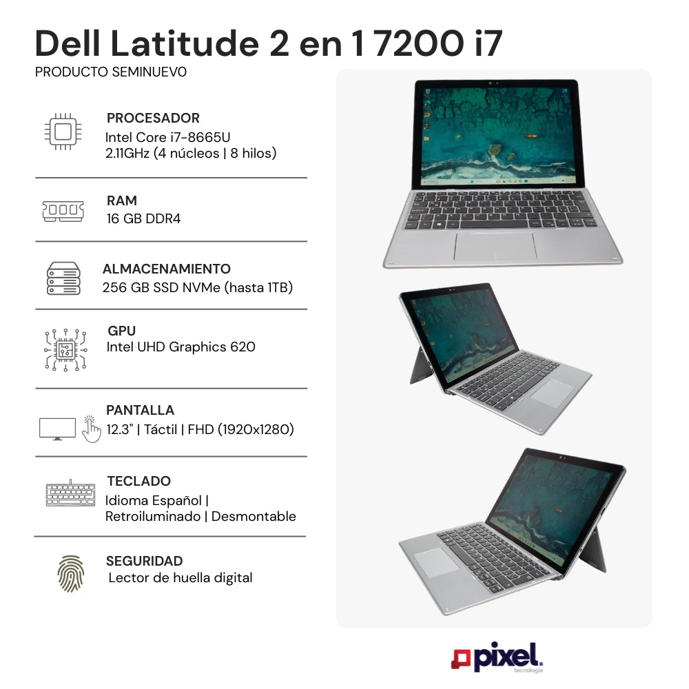 Laptop Dell Latitude 2in1 7200 I7