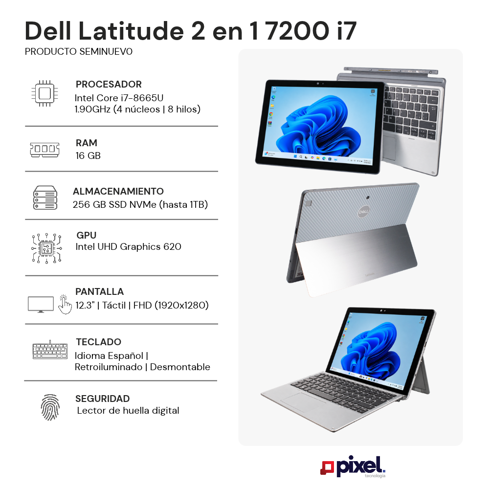 Laptop Dell Latitude 2in1 7200 I7
