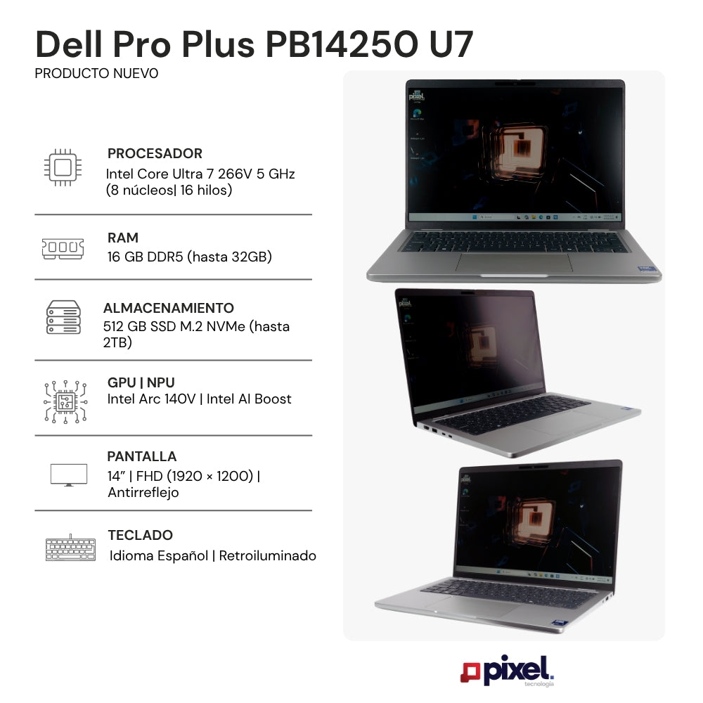 Laptop Dell Pro Plus PB14250 U7