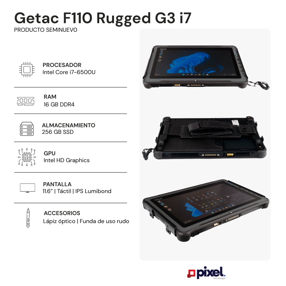 Tablet Getac F110 Rugged G3 I7