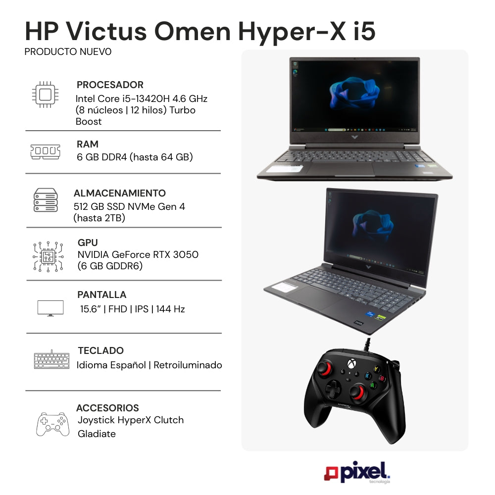 Laptop HP Victus Omen Hyper-X I5