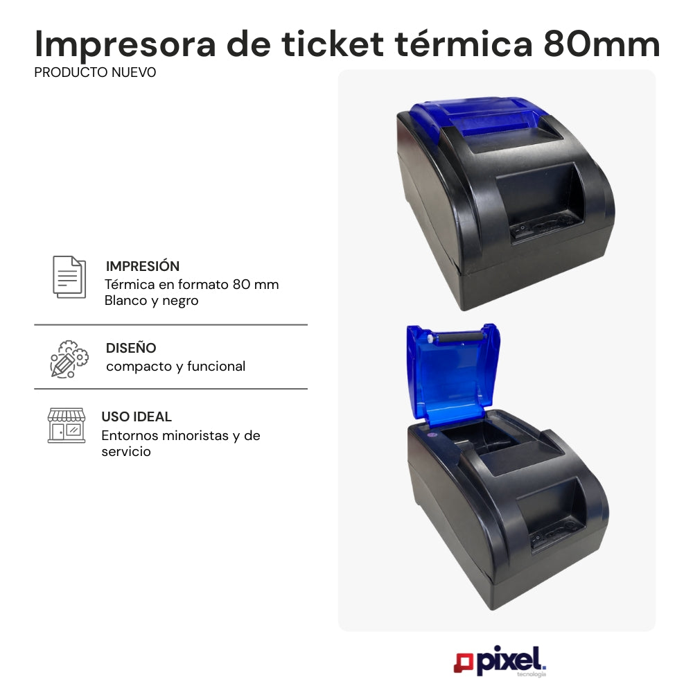 Impresora de ticket térmica 80mm