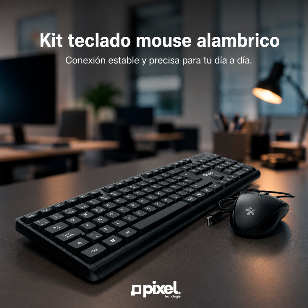 Kit teclado mouse alambrico