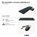 Kit teclado mouse alambrico