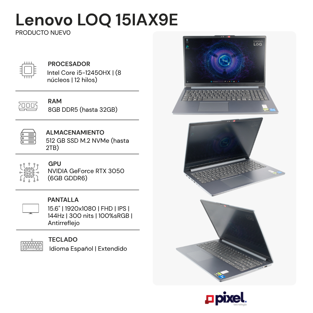 Laptop Lenovo LOQ 15IAX9E I5