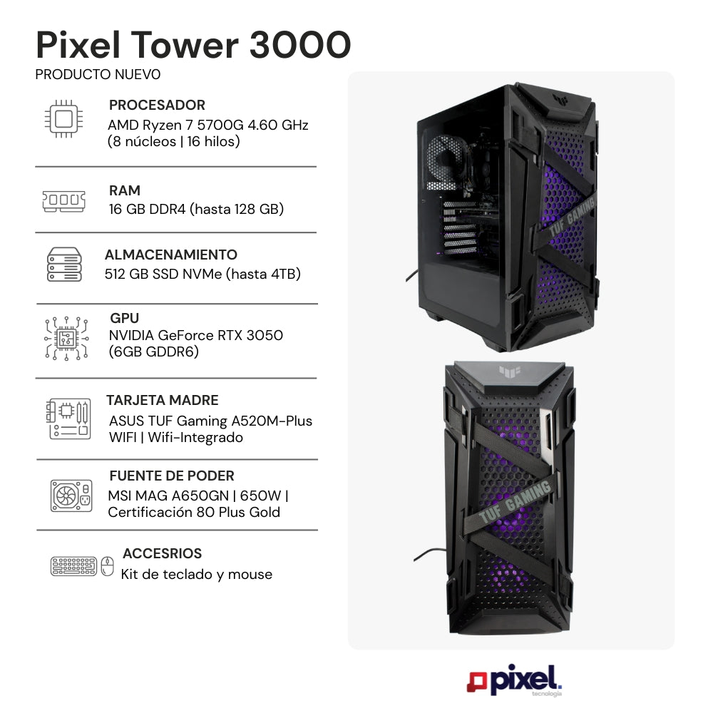 Desktop Pixel Tower 3000
