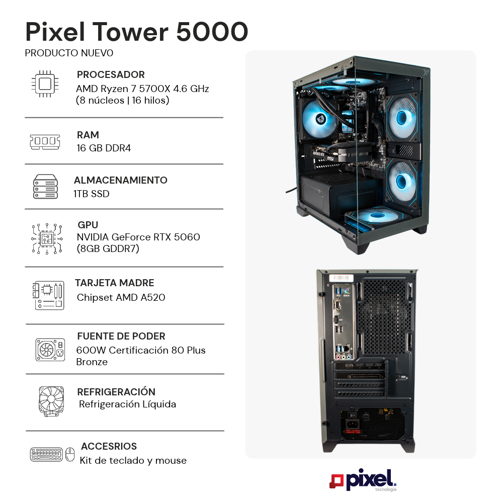 Desktop Pixel Tower 5000