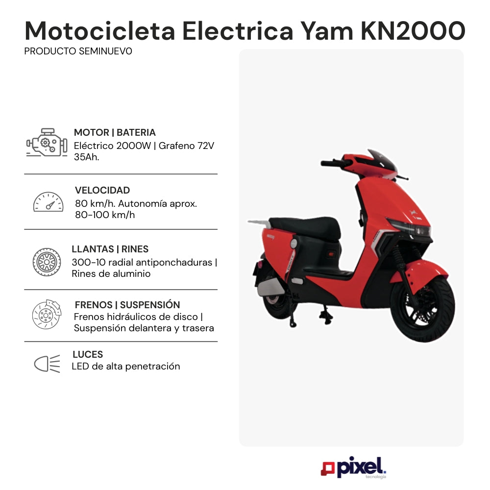 Motocicleta Electrica Yam KN2000 Sport Delivery