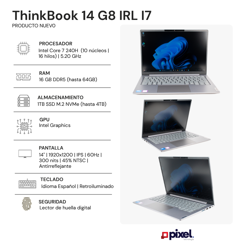 Laptop Lenovo ThinkBook 14 G8 IRL I7