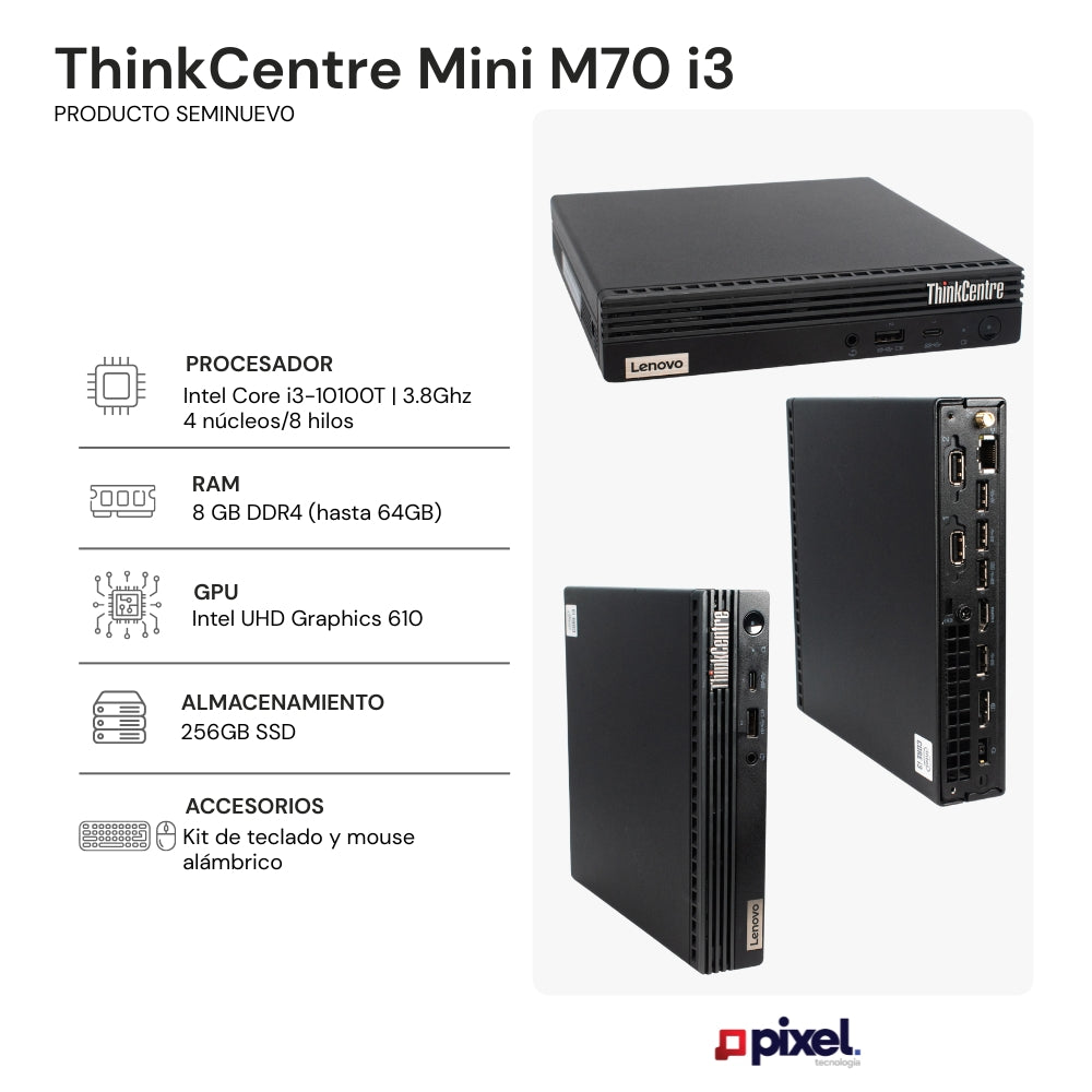 Desktop Lenovo Thinkcentre Mini M70 I3