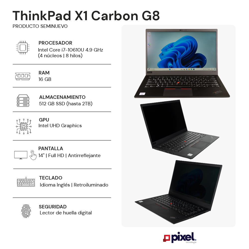 Laptop Lenovo ThinkPad X1 Carbon G8 i7