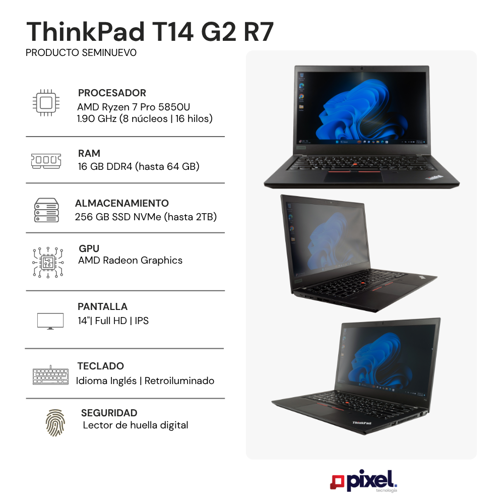 Laptop Lenovo Thinkpad T14 G2 R7