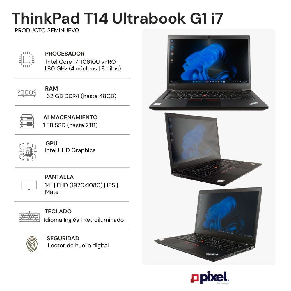 Laptop Lenovo ThinkPad T14 - Ultrabook Industrial