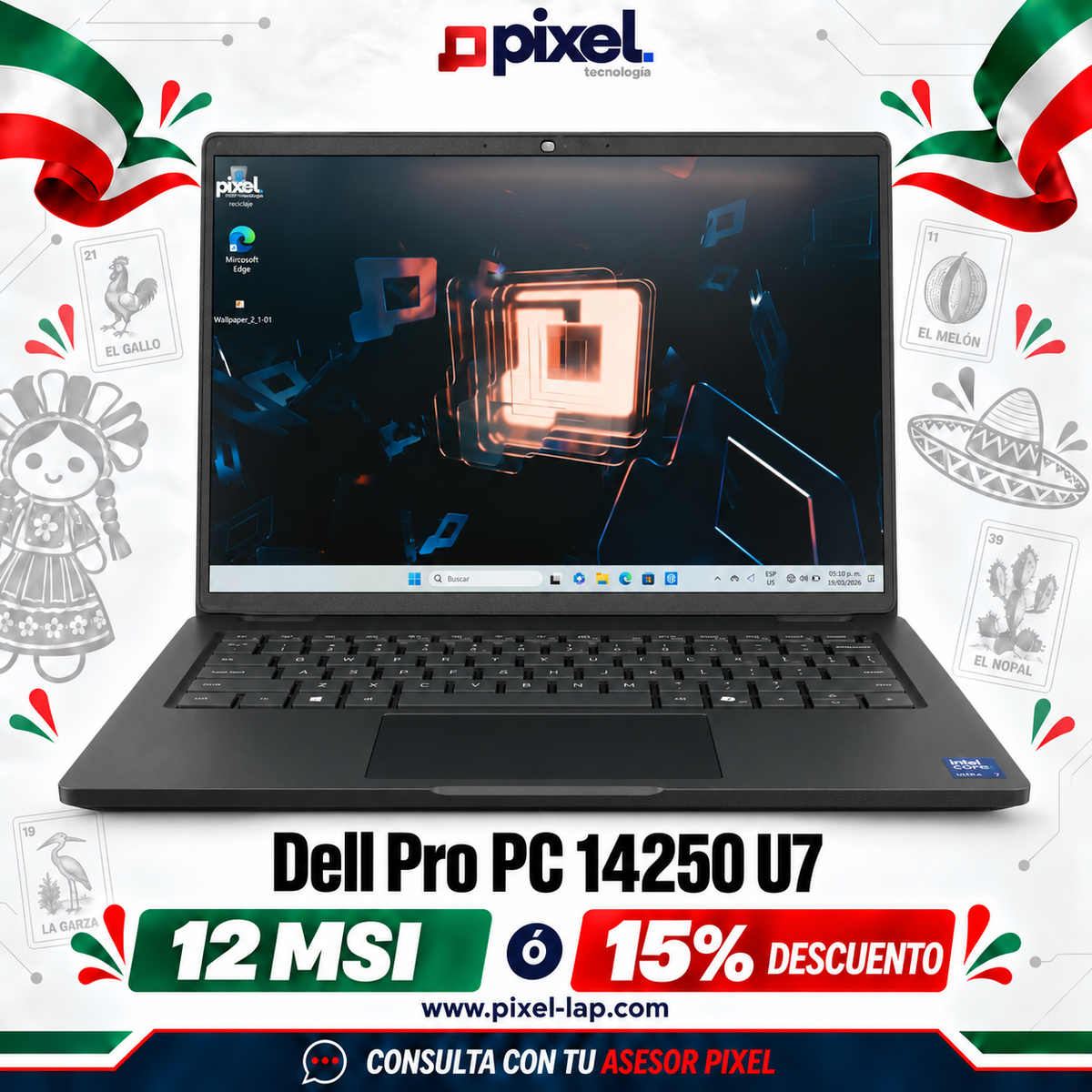 Laptop Dell Pro PC 14250 U7